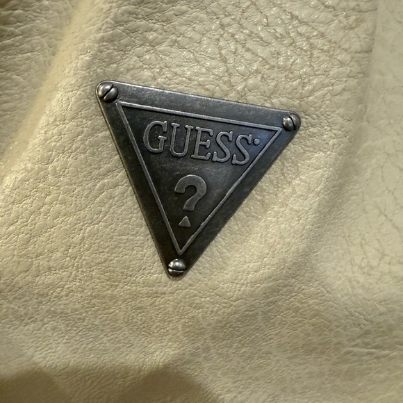 GUESS Men's Beige Jacket with Dark Hood - Picture 7 of 11